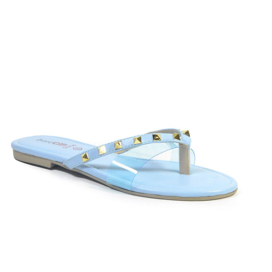 women blue flats ego23