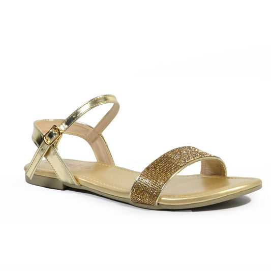 women golden flats ego64