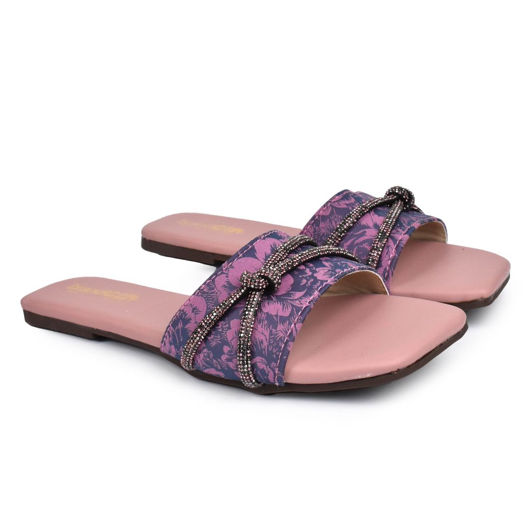 women purple flats m425