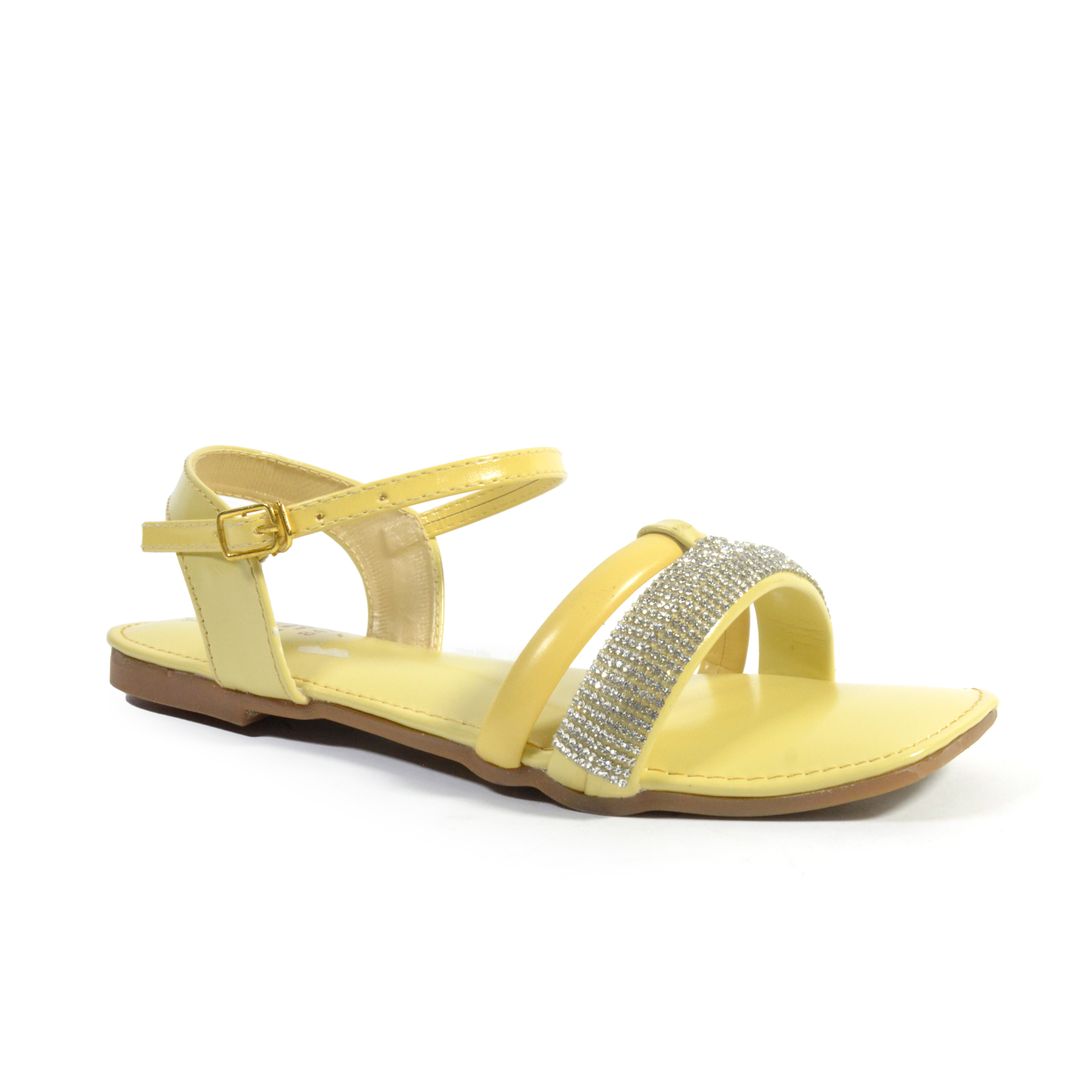 women yellow flats ms021