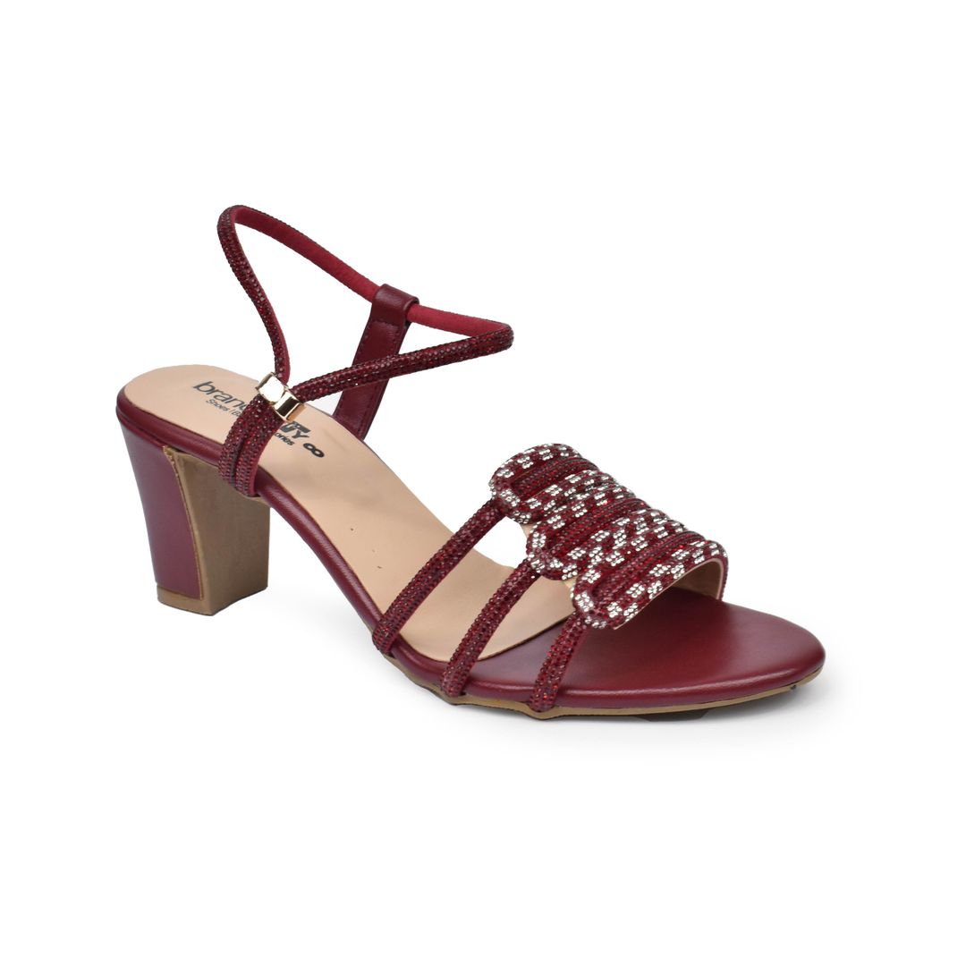 women maroon party wear t232